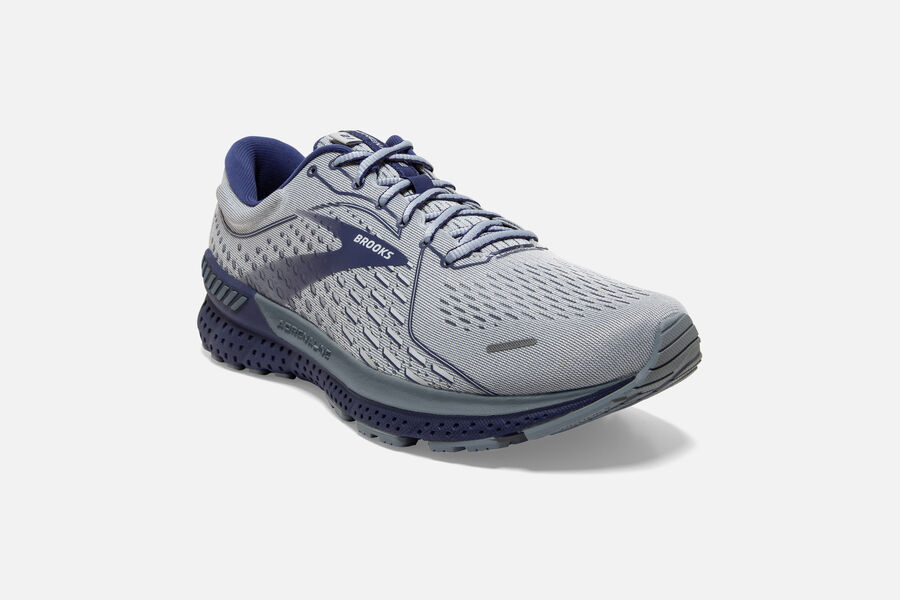 Brooks Adrenaline GTS 21 Road Running Shoes Mens - Grey - ZUNEH-6172